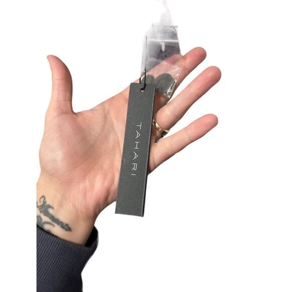 NWT NEW Tahari Gray Belt Linen Flowy Pants Size 12 Coastal Minimalist - Picture 8 of 11